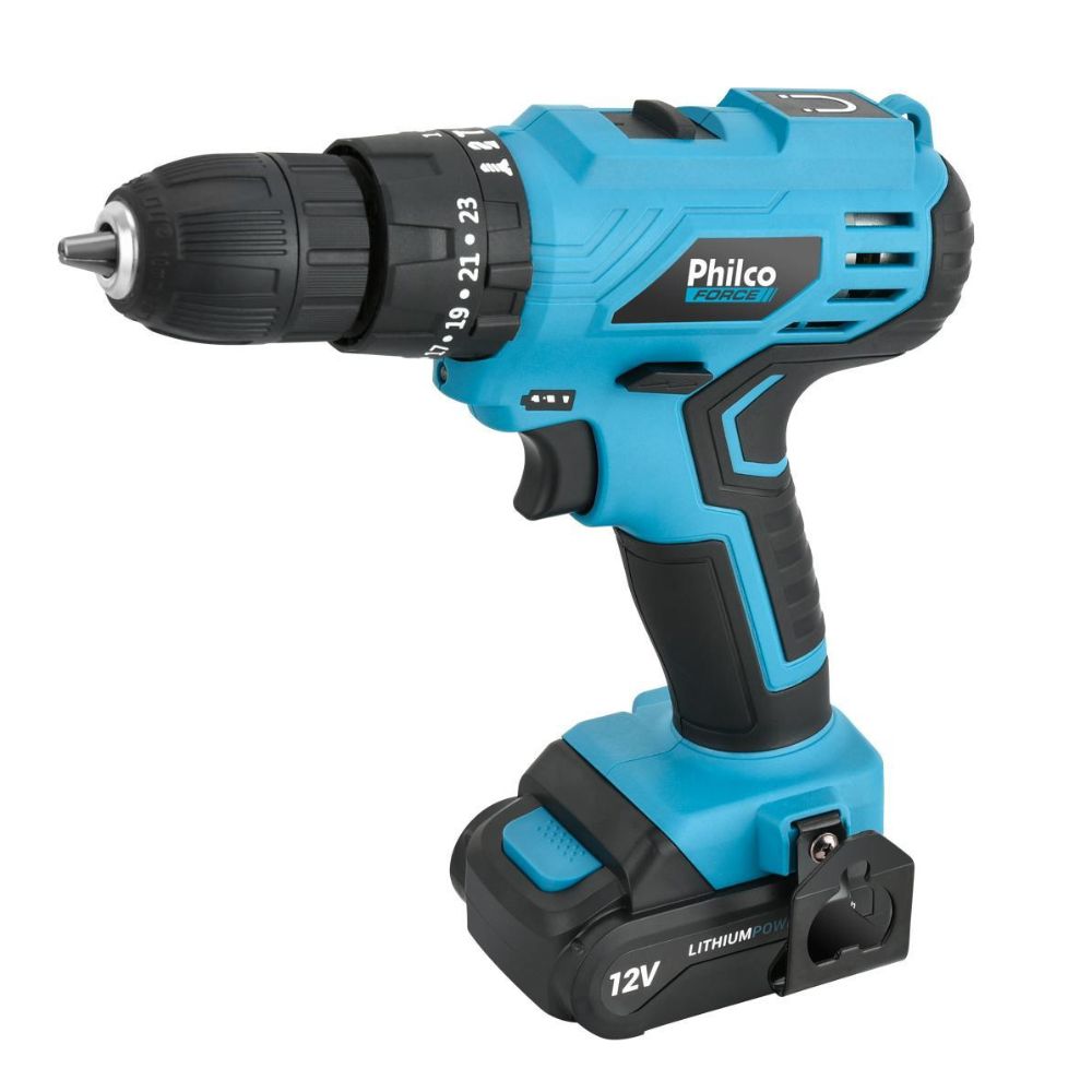 Parafusadeira Philco Force PPF120M Speed Control 1500mAh Azul