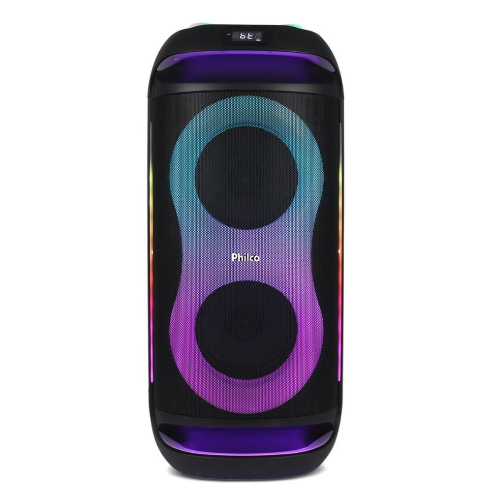 Caixa de Som Amplificada Philco PCX6702 800W Bluetooth USB Microfone