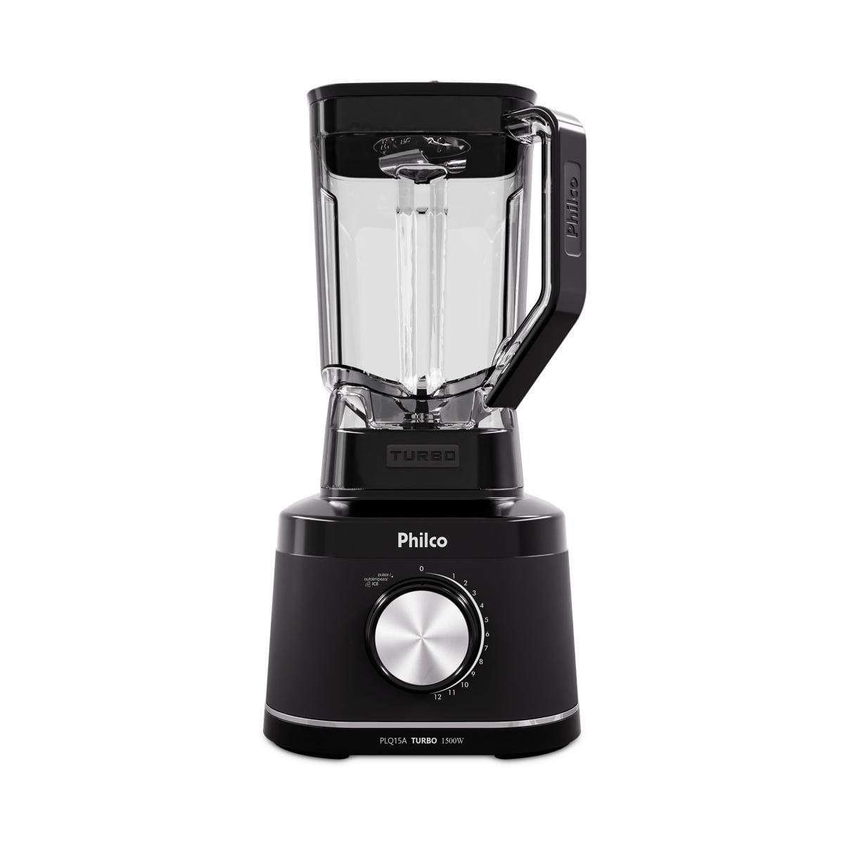 Liquidificador Philco Turbo PLQ15A 1500W 12 Velocidades Preto 110V