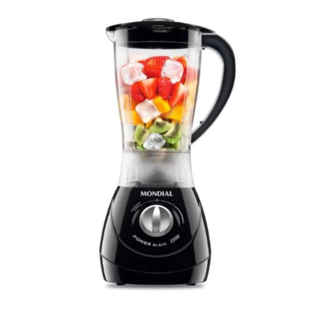 Liquidificador Mondial L-28 500W 2 Velocidades Preto