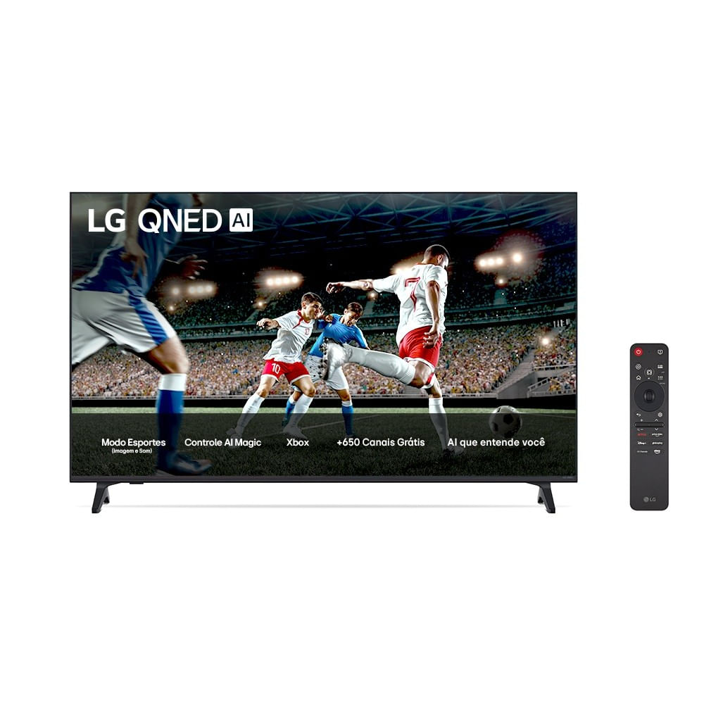 Smart TV 4K 65" LG QNED73 Processador AI α7 Gen8 4K 65QNED73ASA